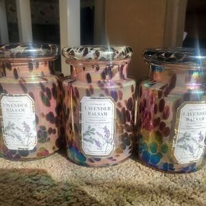 *EMPTY* Anthropologie Lavender Balsam French Apothecary Multicolored Jar